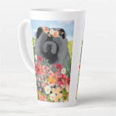 AWASSE IN LICHTschwarz - Blauer Hund Milchtasse (Linke Ecke)