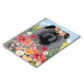 AWASSE IN LICHTschwarz - Blauer Hund Notizblock (Linke Seite)