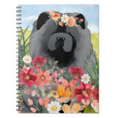 AWASSE IN LICHTschwarz - Blauer Hund Notizblock (Vorderseite)