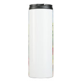 AWASSE IN LICHTschwarz - Blauer Hund Thermosbecher (Rückseite)