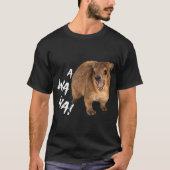 Awawa! Angry Screaming Hyrax Meme T-Shirt (Vorderseite)