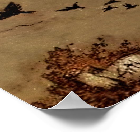 "Away On a Kite" von Arthur Rackham Poster (Ecke)