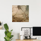 "Away On a Kite" von Arthur Rackham Poster (Heimbüro)