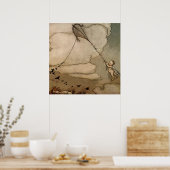 "Away On a Kite" von Arthur Rackham Poster (Küche)