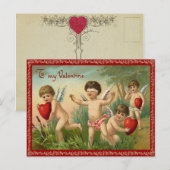 Away Valentine Postkarte behalten (Vorne/Hinten)