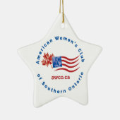 AWCO Christmas Star Keramik Ornament (Rechts)