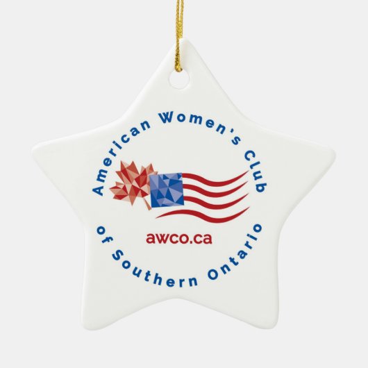 AWCO Christmas Star Keramik Ornament (Vorne)