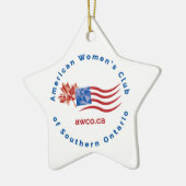 AWCO Christmas Star Keramik Ornament (Links)
