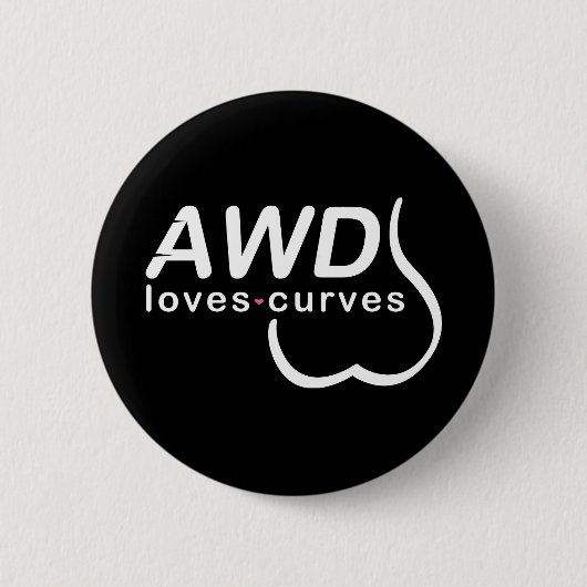 AWD Liebe-Kurven-Knopf Button (Vorderseite)