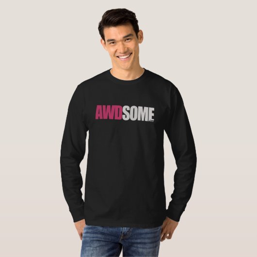 awdsome schwarze lange Hülse T-Shirt (Vorne ganz)