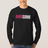awdsome schwarze lange Hülse T-Shirt (Vorderseite)