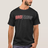 awdsome Schwarzes des Logos 3 T-Shirt (Vorderseite)