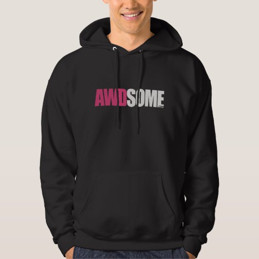 awdsome Schwarzes Hoodie (Vorderseite)