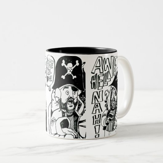 Awe Hell Nah! Mug Zweifarbige Tasse (VorderseiteRechts)