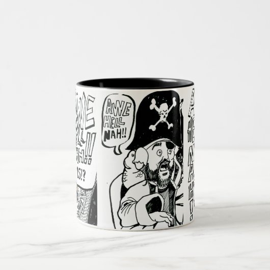 Awe Hell Nah! Mug Zweifarbige Tasse (Mittel)