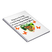 AWE INSPIRIERE BUTTERFLY SERENITY PRAYER FOTO NOTIZBLOCK (Rechte Seite)