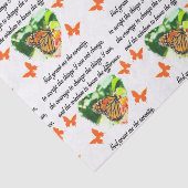 AWE INSPIRIERE BUTTERFLY SERENITY PRAYER FOTO SEIDENPAPIER (Ausschnitt)