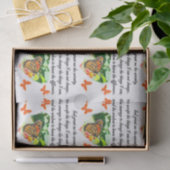 AWE INSPIRIERE BUTTERFLY SERENITY PRAYER FOTO SEIDENPAPIER (Geschenk)