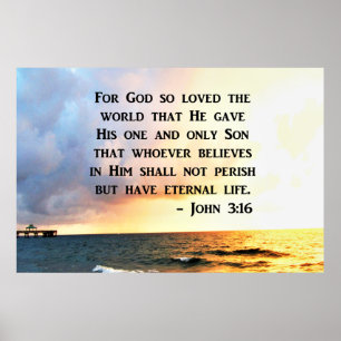 AWE INSPIRIERE JOHN 3 16 FOTO-DESIGN POSTER
