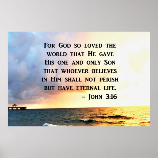 AWE INSPIRIERE JOHN 3 16 FOTO-DESIGN POSTER (Vorne)