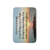 AWE INSPIRIERE SERENITY PRAYER DESIGN BADEMATTE (Vorderseite Vertikal)