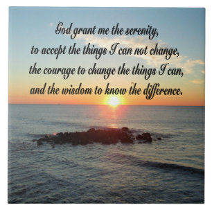AWE INSPIRIERE SERENITY PRAYER DESIGN FLIESE
