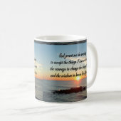 AWE INSPIRIERE SERENITY PRAYER DESIGN KAFFEETASSE (VorderseiteRechts)