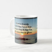 AWE INSPIRIERE SERENITY PRAYER DESIGN KAFFEETASSE (Vorderseite Links)