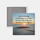 AWE INSPIRIERE SERENITY PRAYER DESIGN MAGNET (Vorderseite/Rückseite)