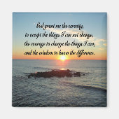 AWE INSPIRIERE SERENITY PRAYER DESIGN MAGNET (Vorne)
