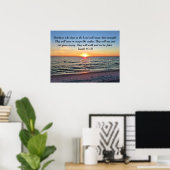 Awe Inspirierend Isaiah 40:31 Sonnenaufgang über d Poster (Heimbüro)