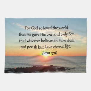 AWE-INSPIRIEREND JOHN 3:16 SONNENREISE GESCHIRRTUCH