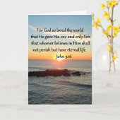 AWE-INSPIRIEREND JOHN 3:16 SONNENREISE KARTE (Gelbe Blume)