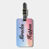 AWE INSPIRIEREND MIRACLES HAPPEN SUNRISE FOTO GEPÄCKANHÄNGER (Vorderseite vertikal)