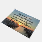AWE INSPIRIEREND SERENITY PRAYER SUNSET FOTO DESIG FUßMATTE (Schrägansicht)