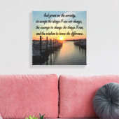 AWE INSPIRIEREND SERENITY PRAYER SUNSET FOTO DESIG LEINWANDDRUCK (Insitu (Wohnzimmer))