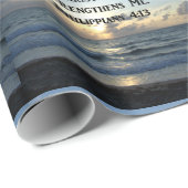 AWE-INSPIRING PHILIPPIANS 4:13 SCRIPTURE VERSE GESCHENKPAPIER (Rolleneckpunkt)