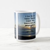 AWE-INSPIRING PHILIPPIANS 4:13 SCRIPTURE VERSE KAFFEETASSE (VorderseiteRechts)