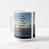AWE-INSPIRING PHILIPPIANS 4:13 SCRIPTURE VERSE KAFFEETASSE (Vorderseite Links)