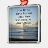 AWE-INSPIRING PHILIPPIANS 4:13 SCRIPTURE VERSE ORNAMENT AUS METALL (Links)