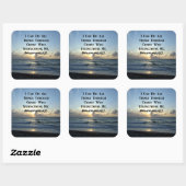 AWE-INSPIRING PHILIPPIANS 4:13 SCRIPTURE VERSE QUADRATISCHER AUFKLEBER (Blatt)