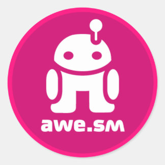 awe.sm-o Sticker (Magenta)