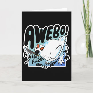 Awebo Ptarmigan Arctic Cute Bird Internet Meme Fun Karte
