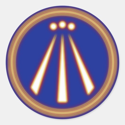 Awen (Glowign) Runder Aufkleber (Vorderseite)