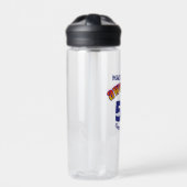 AWESOME 50. Geburtstag BLAUER Text Trinkflasche (Vorderseite)