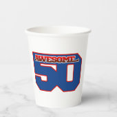 awesome 50 pappbecher (Vorderseite)