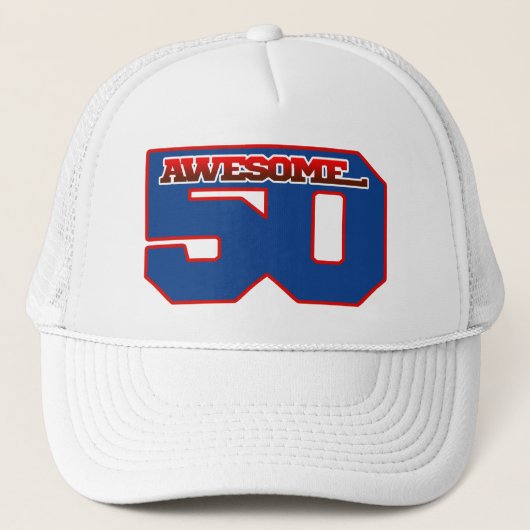 awesome 50 truckerkappe (Vorderseite)