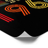 Awesome 60 Birthday Decorations Men 60yr 1966 60th Poster (Ecke)