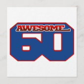 awesome 60 einladung (Vorderseite)