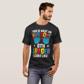 Awesome 6th Grader Cool Back To School Students' A T-Shirt (Vorne ganz)